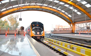 Opening of first section of Agra Metro in India