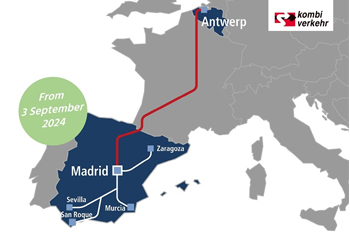 Kombiverkehr launches direct freight service between Madrid and Antwerp in September